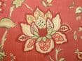 Ashley Wilde WILTON RUST FLORAL Curtain /Upholstery /Soft Furnishing Fabric